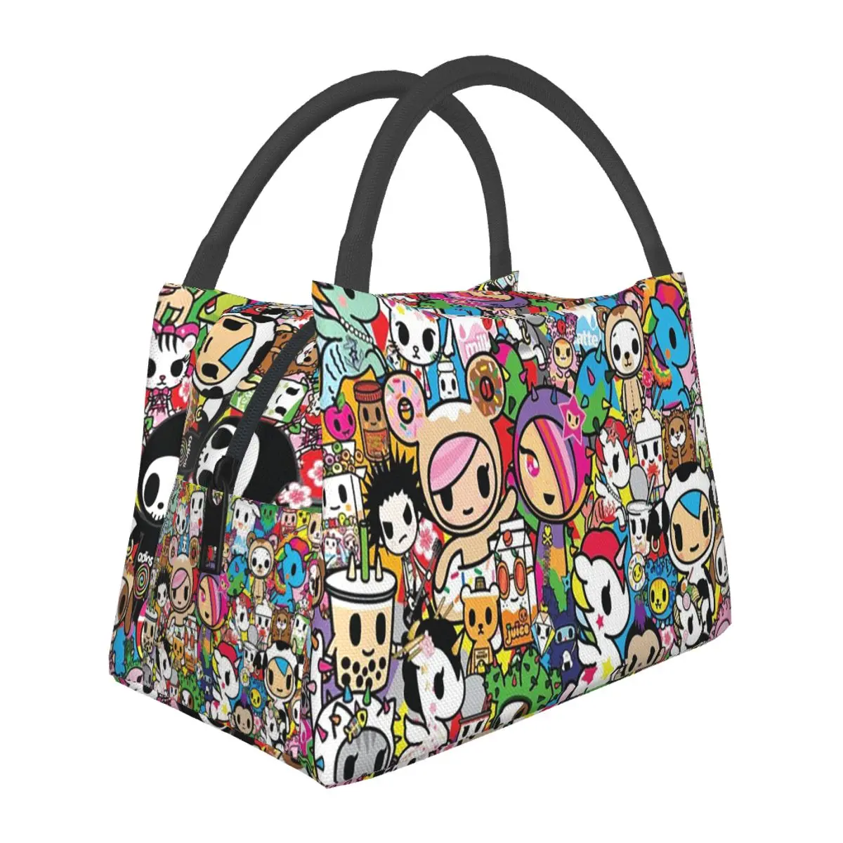 Tokidoki Kawaii Donutella Sandy Unicorno Insulated Lunch Bag Food Boxes Portable Container Cooler Thermal Lunch Box Tote