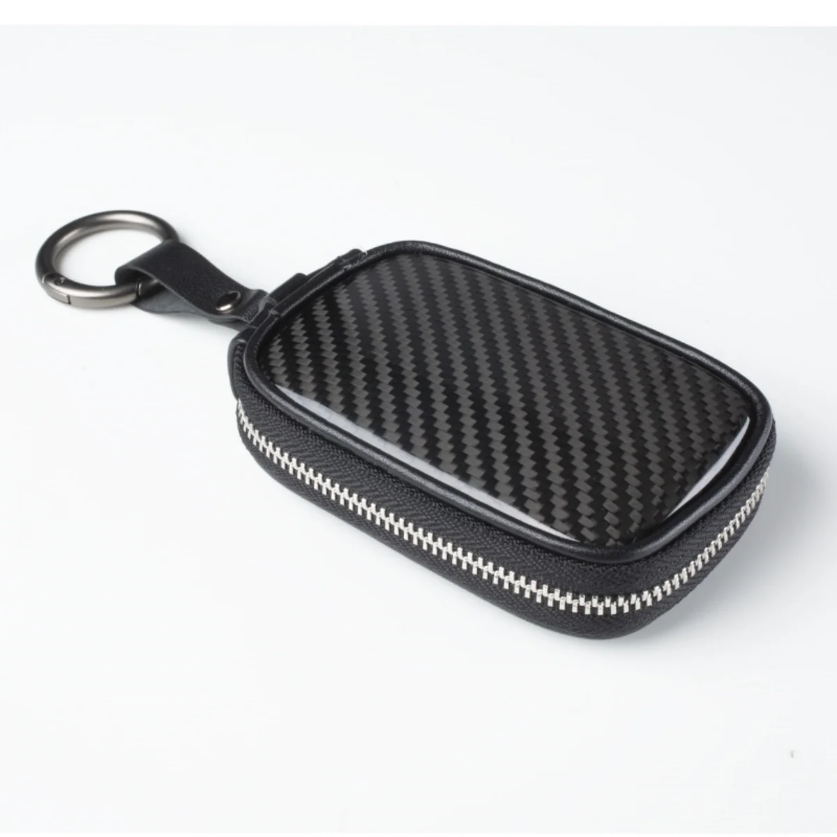 T-carbon Carbon Fiber Car Key Wallet Universal Key Fob Bag Protect From EMF, RFID, Car RFID Signal Blocking Key Fob Protector