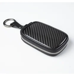 T-carbon Carbon Fiber Car Key Wallet Universal Key Fob Bag Protect From EMF, RFID, Car RFID Signal Blocking Key Fob Protector
