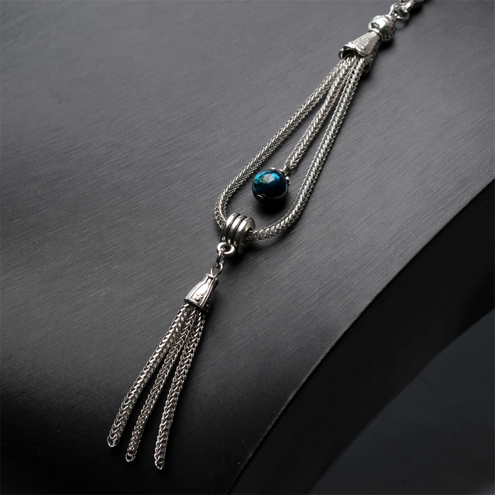 Natural stone tasbih Muslim prayer beads blue tiger eye rosary misbaha Gift islam Jewelry Saudi arabia Fashion tesbih masbah