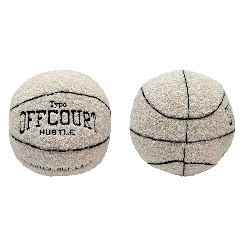 1Pc Thick Enough To Rely 2024 New Offcourt Basketball Pillow Plush Statue Stuffed Basketball Figurine Soft Plush Birthday Gifts