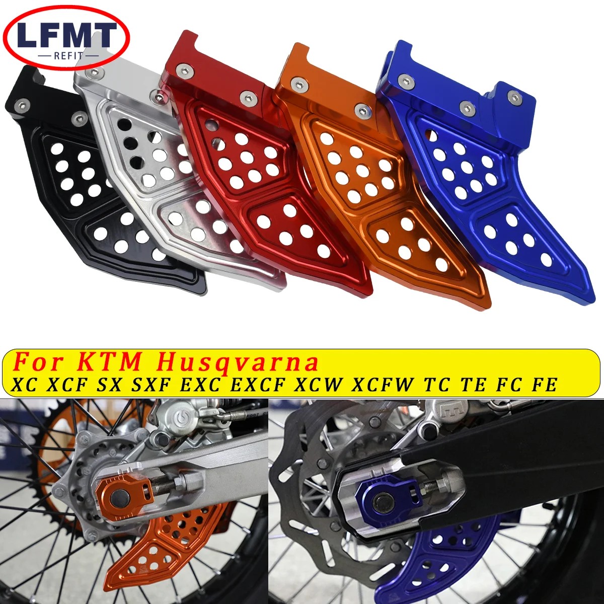 

CNC Rear Brake Disc Guard Protector Cover For KTM Husqvarna 125 250 300 350 450 500 525 530 XCF SX SXF EXCF EXC XCW TC TE FC FE