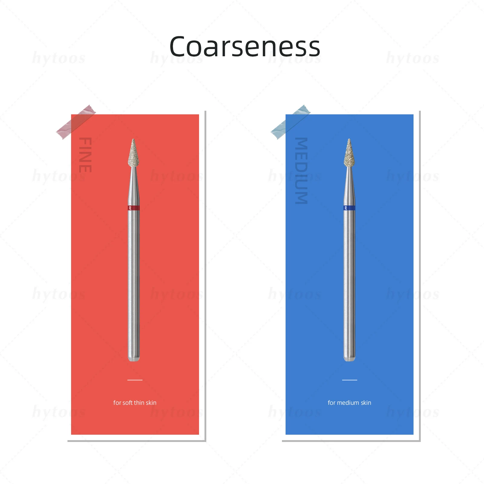 HYTOOS 2mm Mini Bud Diamond Nail Drill Bits Russian Cuticle Nail Bit Professional Safety Under Nail Dead Skin Cleaner Tools