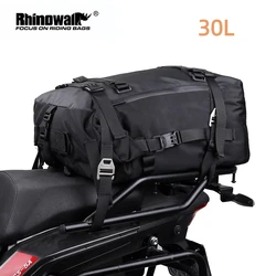 Rhinowalk Motocycle Pannier Bag Large 30L Luggage Pack Multi-Function Waterproof Rear Rack Trunk Motorcycle Side Bag for Travel