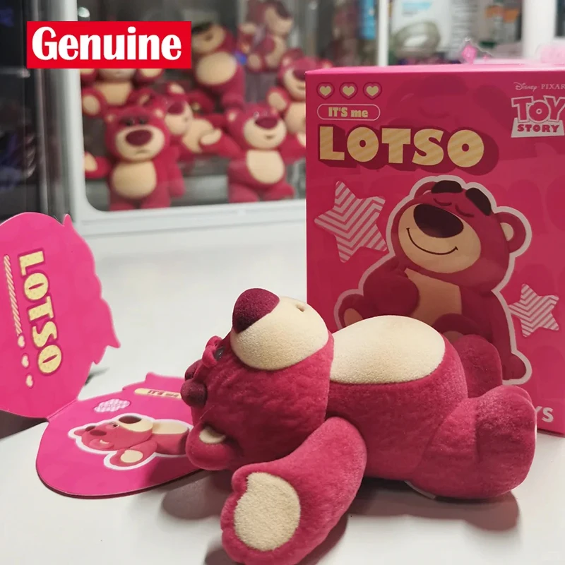 

New Genuine Disney Toy Story Lotso'Huggin Bear Trendy Blind Box Toy Collection Model For Girls Room Decor Accessory Gift