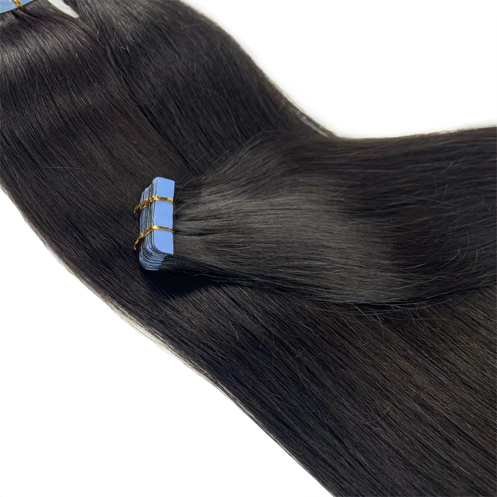 NNHAIR-Extensions de Cheveux 100% Naturels Remy, Lisses Invisibles, Sans Bretelles, 14 ans, 24 ans, 20 Pièces, 30g-70g