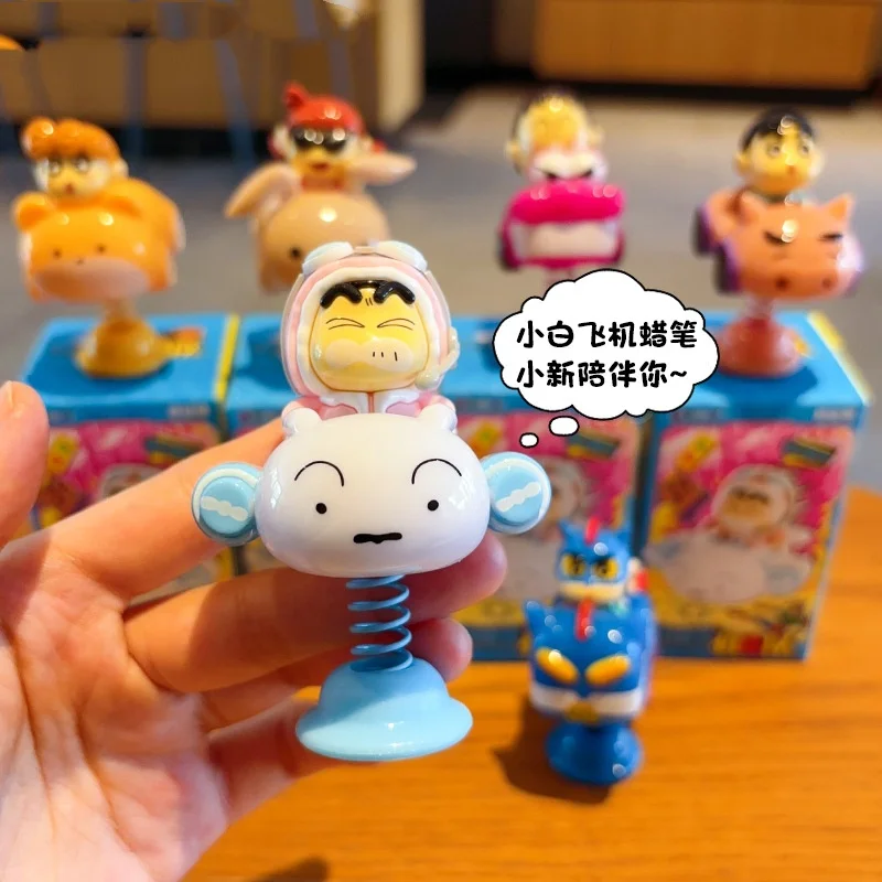 Pastello originale Shin Chan Scatola cieca Pastello Shin-Chan Action Figure Doll Decorat Collezione di ornamenti per auto Giocattolo Regalo di Natale
