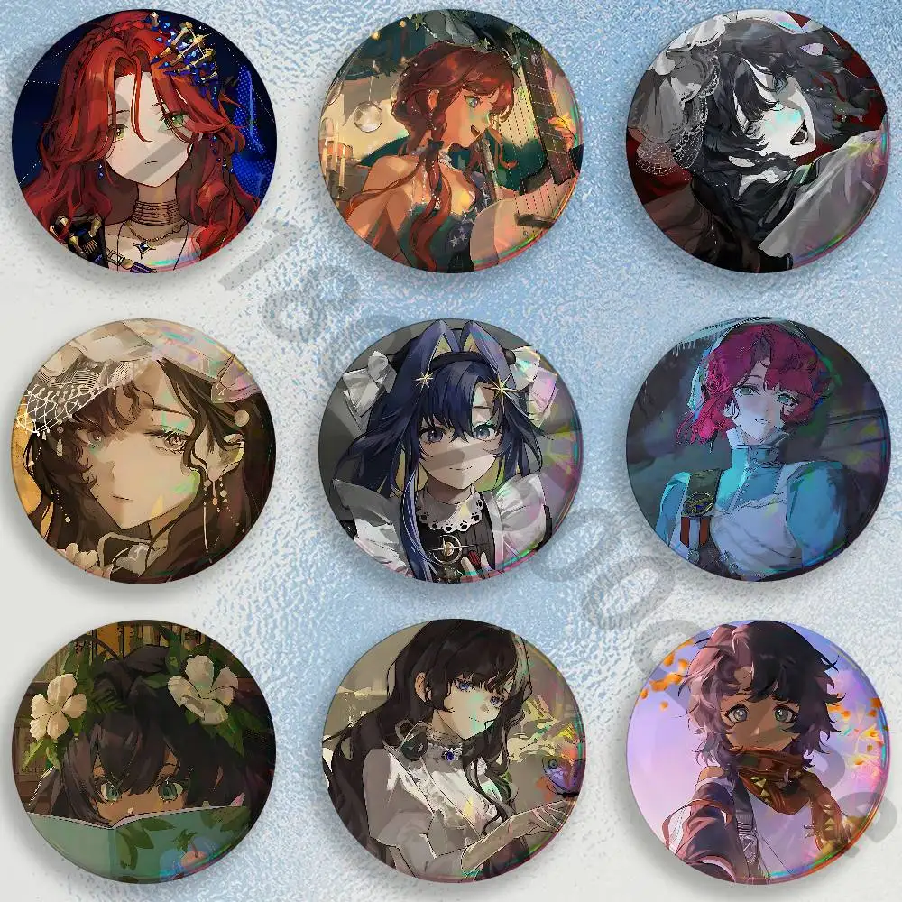 R-Reverse 1999 Game Pins 58mm Cute Cartoon Badge Handmade Brooches for Backpack Accessories Jewelry Gifts