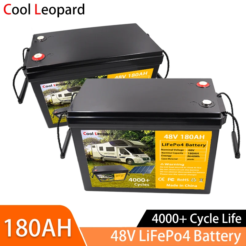 

48V 180Ah LiFePO4 Battery Built-in BMS , Suitable For RV, Outdoor Backup Power ,Sightseeing Vehicle,Solar Power System Etc