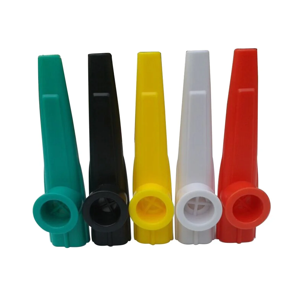 

10pcs Kazoo Instrument Plastic Music Flute For Random Assorted Colors Musical Bath Shower Party Favors Birthday