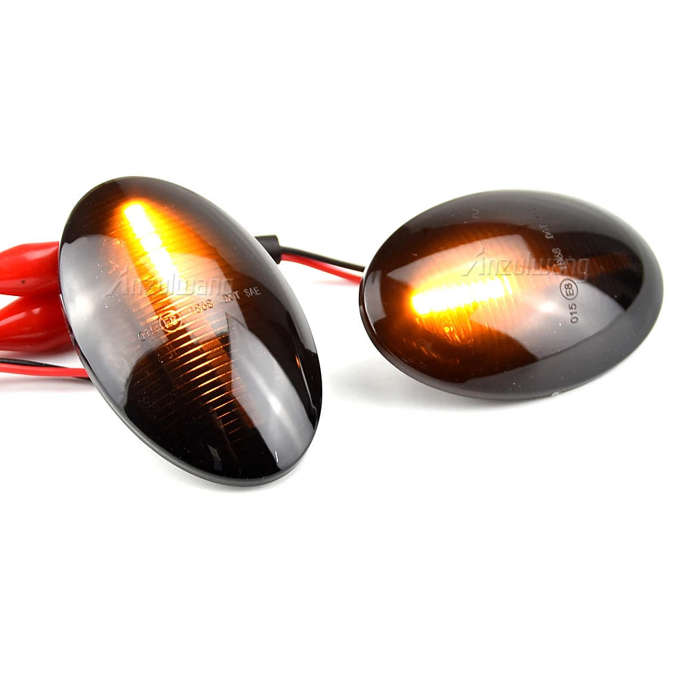 2Pcs Car Dynamic LED Side Marker Lihgt Turn Signal Lamp For Opel Corsa B C Astra F Combo B C Meriva A Car Accessories