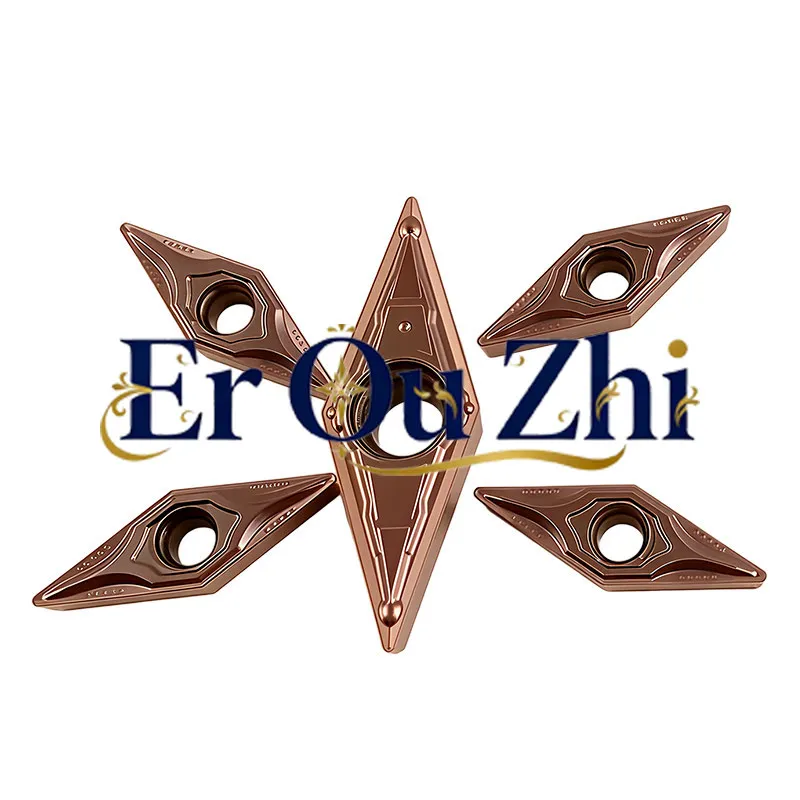 Numerical Control Rhombus 35 Degree Angle Car Blade VBMT1103/1604 Outer Round Inner Hole Sharp Angle Single-sided
