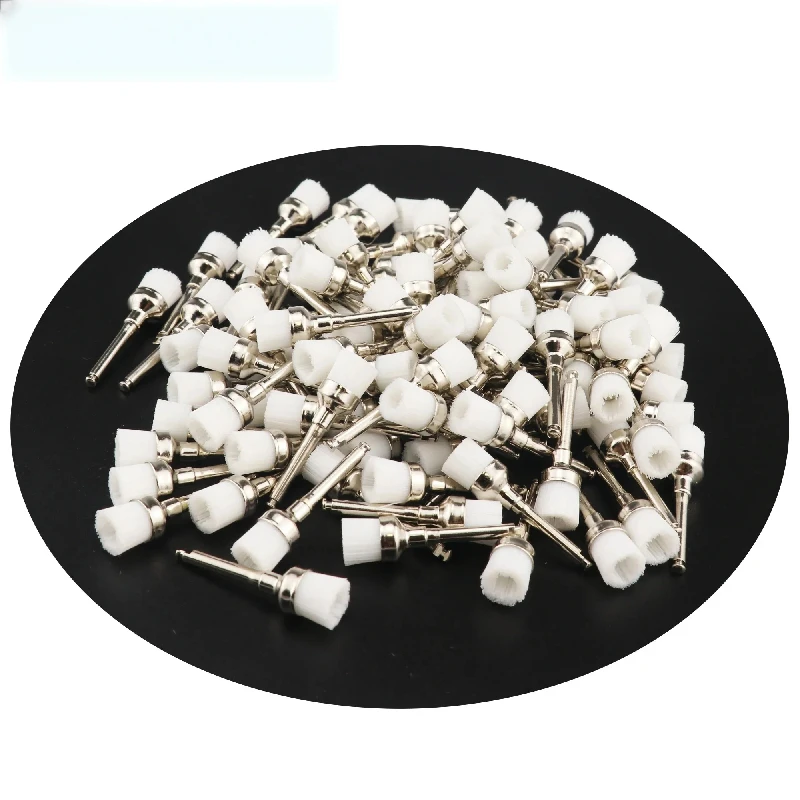 50pcs/100pcs Dentistry Disposable Nylon Polishing Brushes Bowl Shape Dentist Prophy Brush Prophylaxis Brush For Teeth Whitening