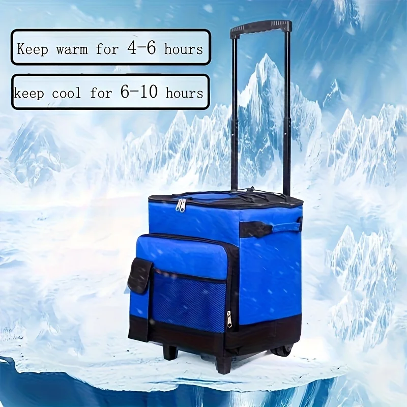 

Ручная тележка, мешок для льда, буксир, на вынос, изолированная коробка, холодильная кабина, большой вместительный кемпинг, ящик для пикника на открытом воздухе