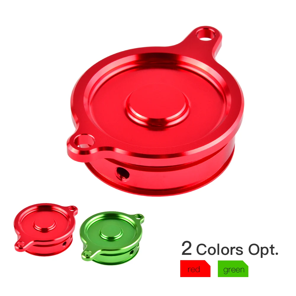 

NICECNC For Kawasaki KX450F KXF 450 2006-2015 KLX450R KLX 450R 2008-2015 2014 2013 Motorcycle Oil Filter Cover Cap Aluminum