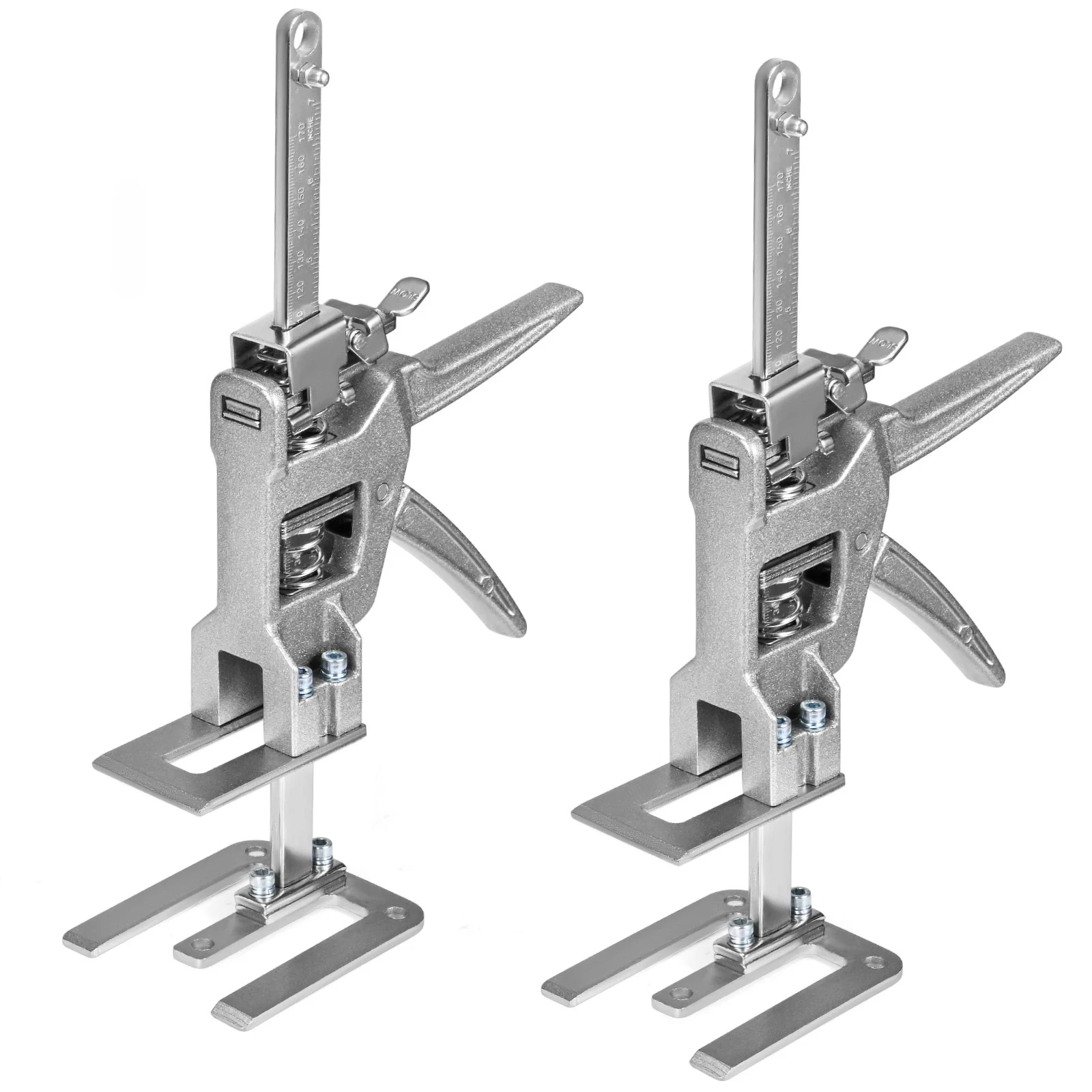 2 pcs  Labor Saving Arm Jack Drywall Lift Wall Tile Locator 0-145 mm Height Adjuster Multi-Function Cabinet Jack Board