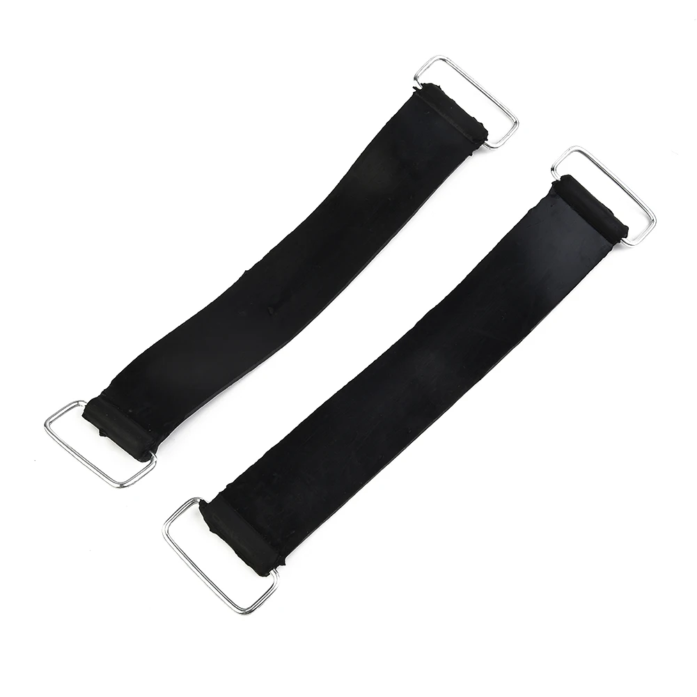 

2X/set Durable Motorcycle Battery Rubber Band Strap Fixing Holder Elastic Bandage Belt Stretchable For Honda For Suzuki 18-23CM