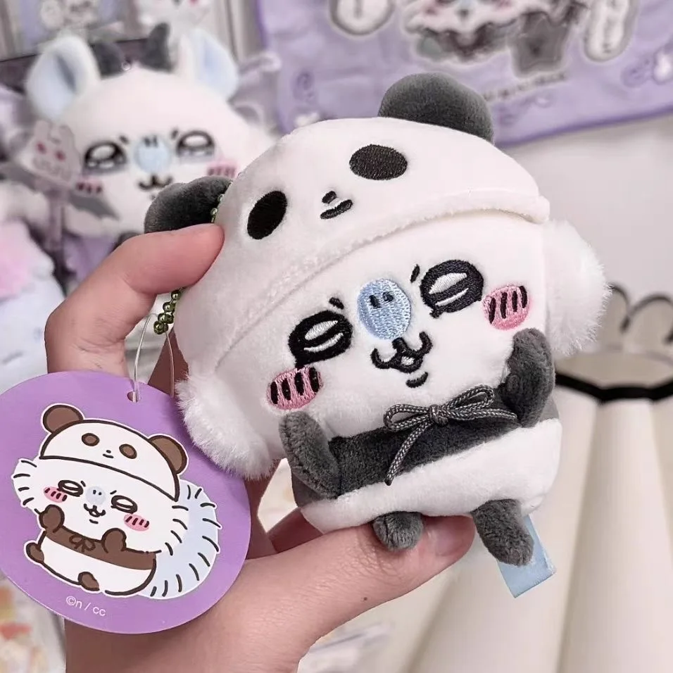 Chiikawa Momonga Kawaii Plush Doll Cartoon Chef Fairy Devil Bag Charm Toy Pendant for Girls Birthday Gift