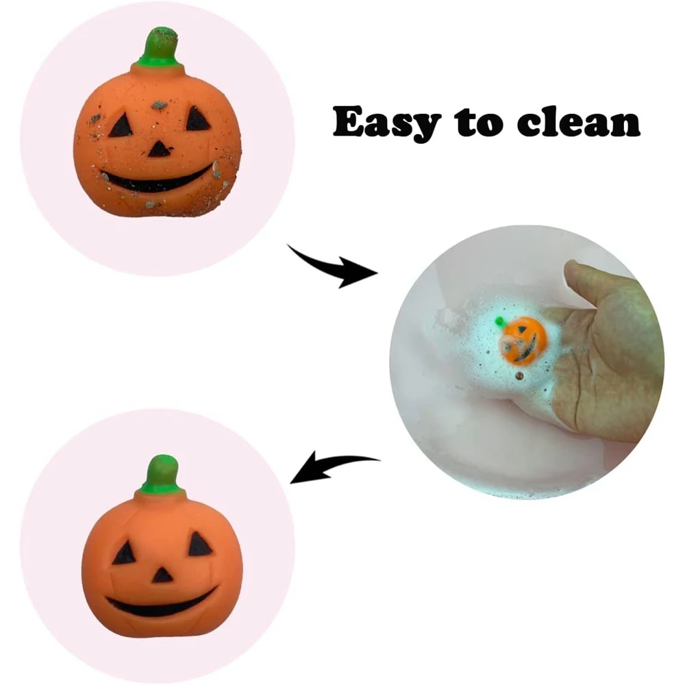 Halloween Toy 12/36PCS for Kids Girls Boys Ghost Cats Pumpkin Mochi Squishy Toys Stress Reliever Anxiety Squishies Party Favors