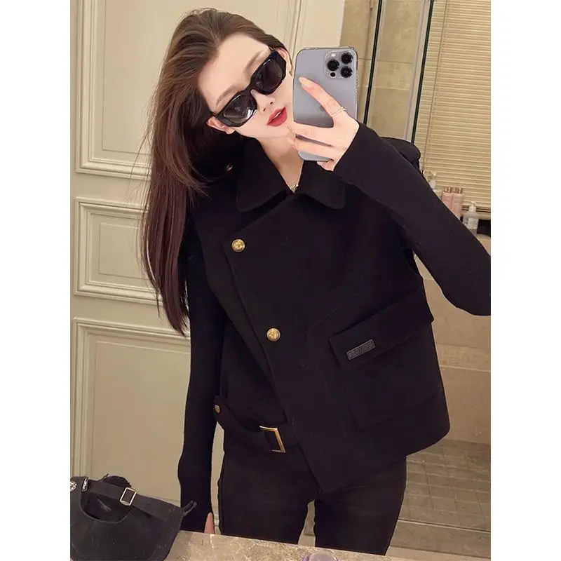 

Женский модный свободный жилет Jaet 202, сезон весна-осень, высококачественный повседневный жилет с воротником на одной пуговице