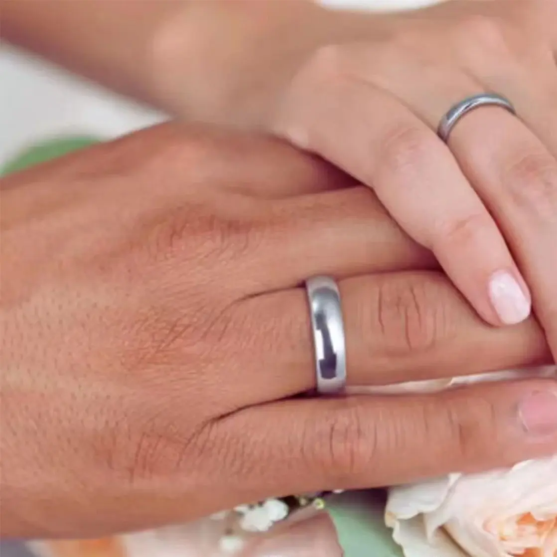 

Silver Color tungsten ring for man anillos bague homme pareja de compromiso fashion jewelry wedding band couple engagement rings