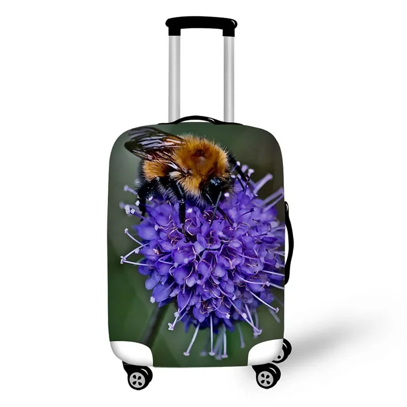 Animal Bee Print Travel Accessories Suitcase Protective Covers 18-32 Inch Elastic Luggage Dust Cover Case Stretchable