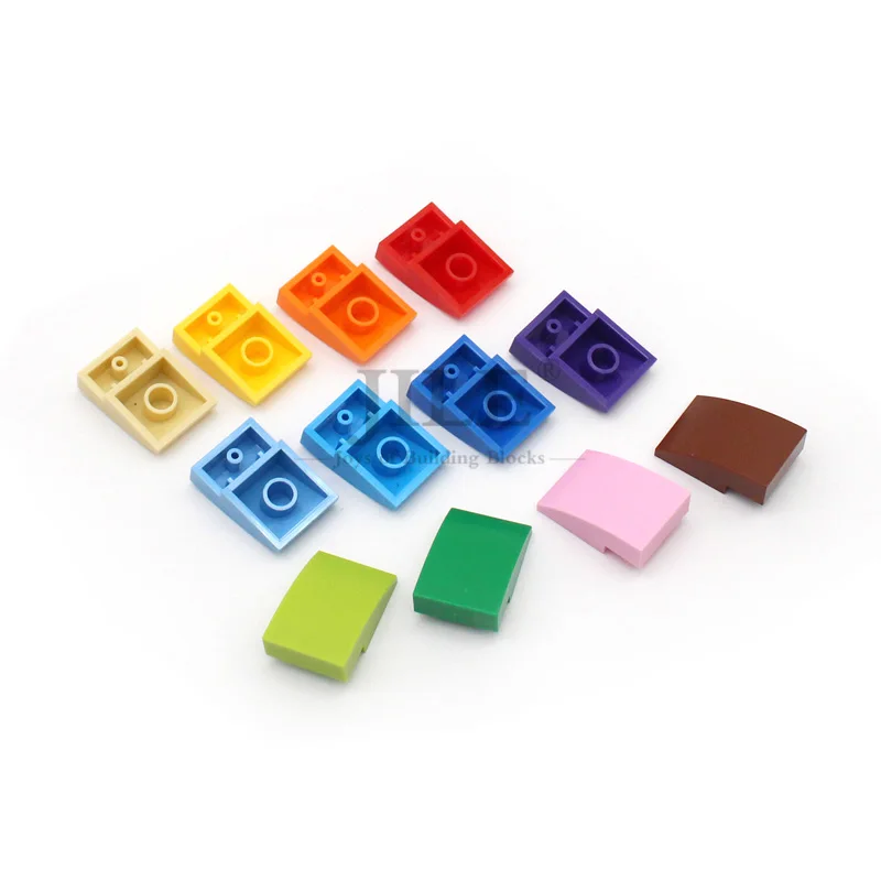 50pcs MOC 24309 Slope Curved 3x2 Building Blocks Parts DIY Bricks Bulk Model Educational Classic Construction Toys