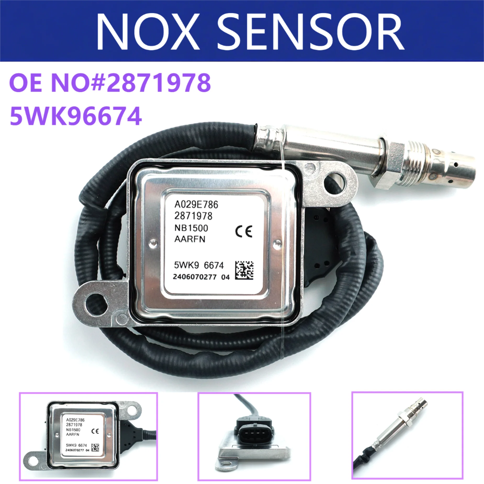 

2871978 5WK96674 A029E786 5WK9 6674 Nox Sensor New Nitrogen Oxide Sensor for Cummins Auto Car Parts