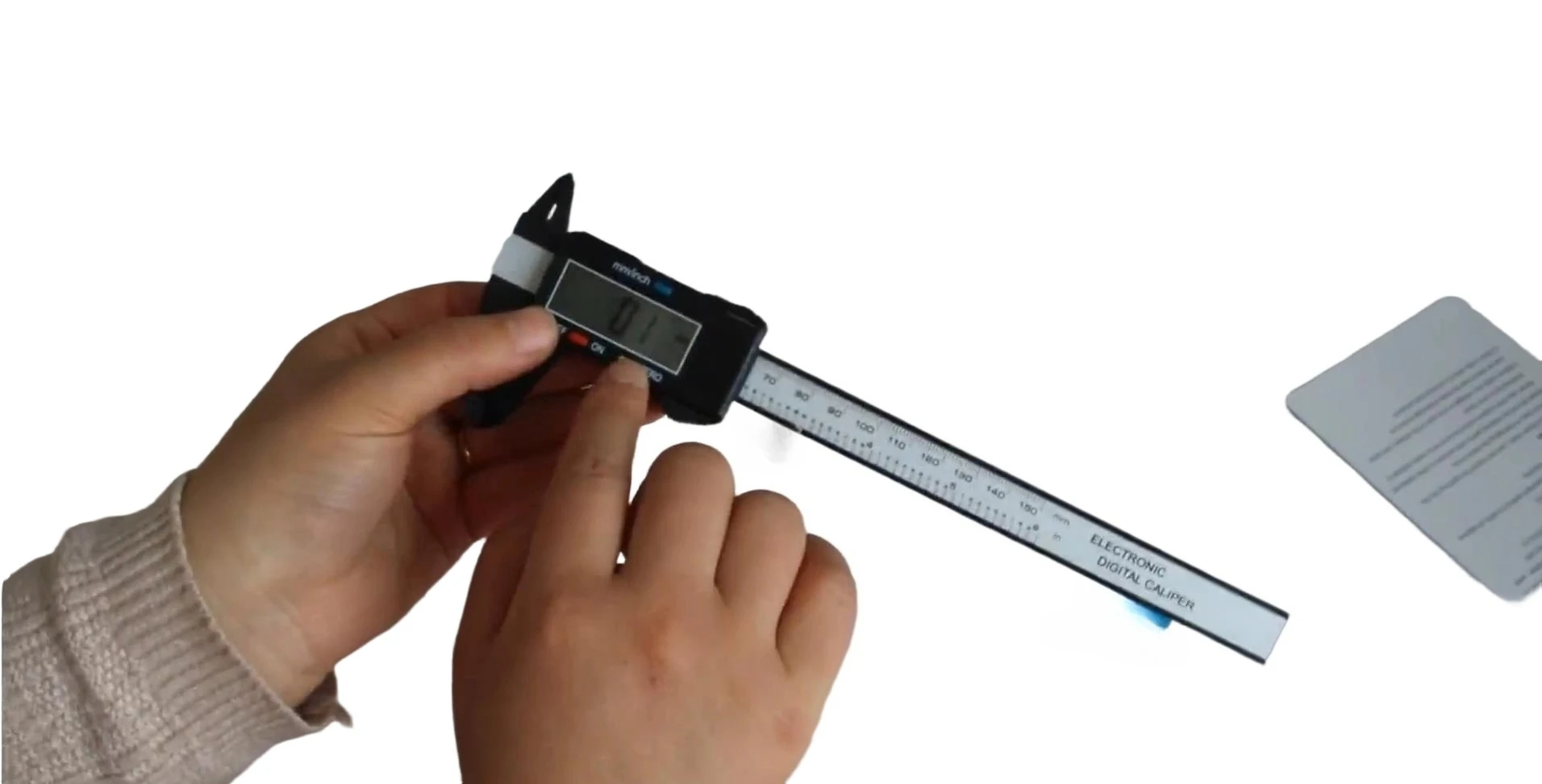 Digital Display Vernier Caliper Stainless Steel Plastic Guitar Repair Tools for Precision Measurement