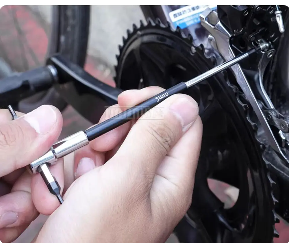 2.5/3/4/5/6/8/10mm 9-piece set Bicycle Slider Allen Wrench T25 Professional T-Slider Repair Tool