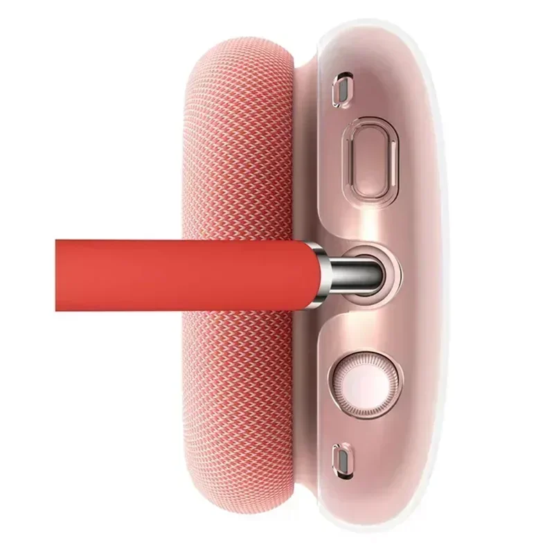 Per Airpods Max Metal ANC auricolari bluetooth accessori per cuffie custodia protettiva impermeabile in Silicone solido TPU trasparente