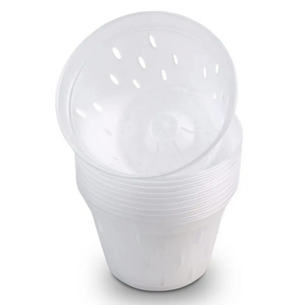 Clear Orchid Pot Orchid Flowerpot With Holes Plastic Ventilated Planter Plant Containers For Repotting Growing Outdoor Orchids