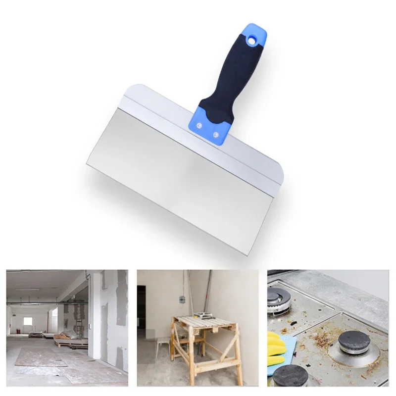 1PC 6/8/10/12/14inch Putty Knife Stainless Steel Scraper For Repair Fill Wall Reusable Cleaning Scraping Plaster Hand Tools