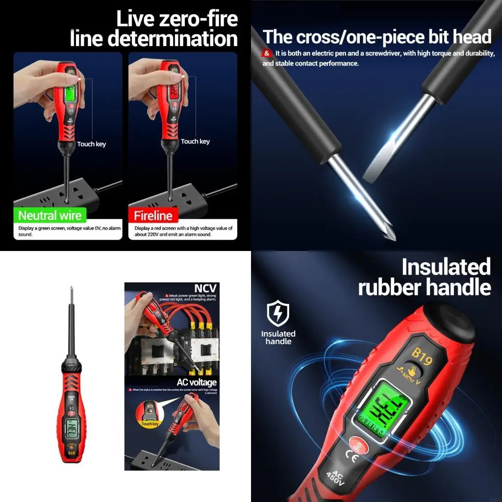 Non-contact 11V-450V Detector Tester Meter Pen Electric X37F