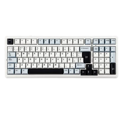 AULA F99 ISO-ES 96% QWERTY Layout Tastiera da gioco spagnola hot-swap con cavo Retroilluminazione RGB Interruttore lineare pre-lubrificato