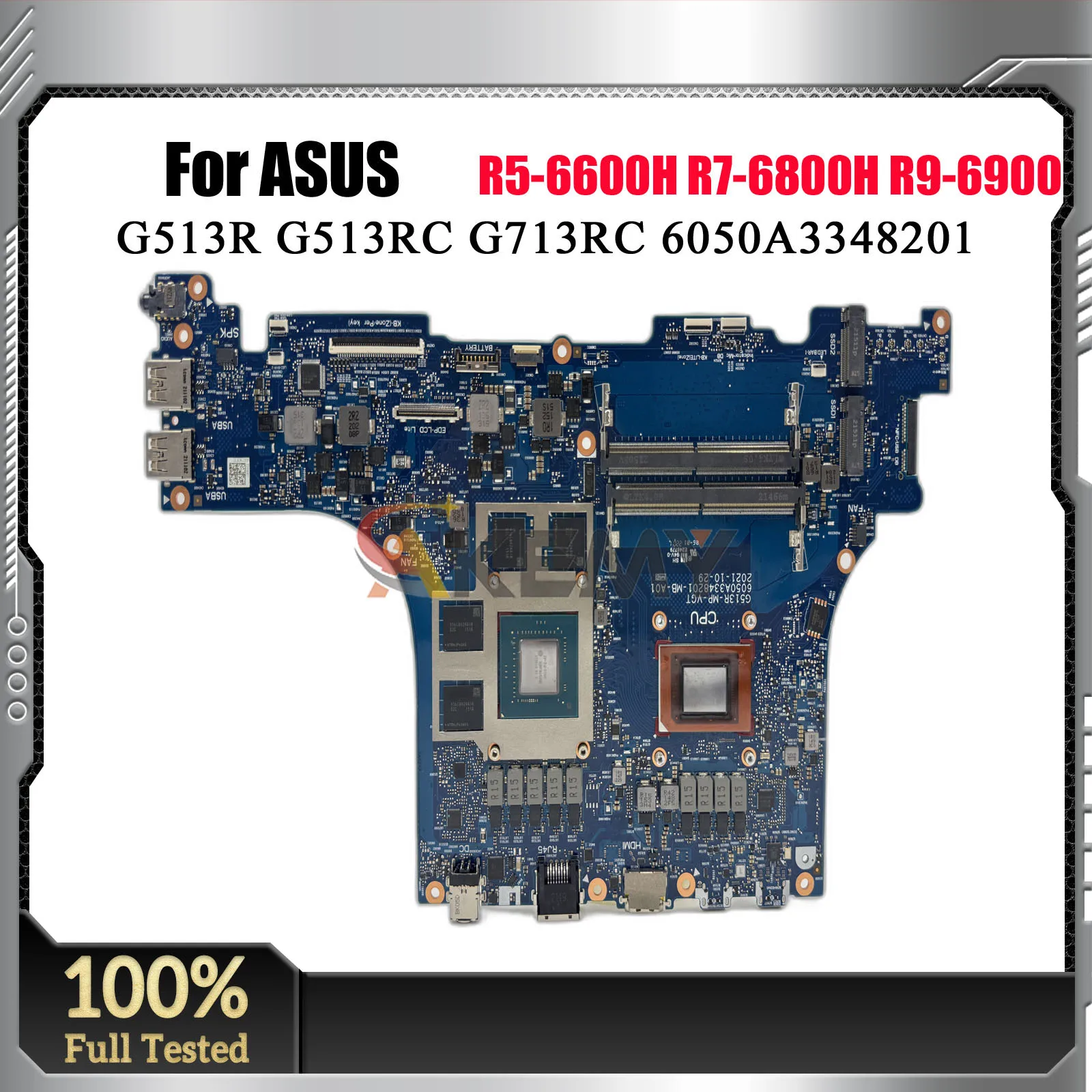 G513R G513RC Laptop Mainboard For ASUS ROG Strix G713RC Laptop Motherboard R5-6600H R7-6800H R9-6900H RTX3050/V4G 100% Tested