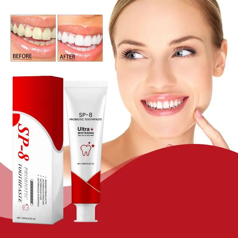 New Probiotic Toothpaste Whitening Tooth Remove Plaque Stains Teeth Whitener 120g Oral Hygiene Clean Fresh Breath Toothpaste