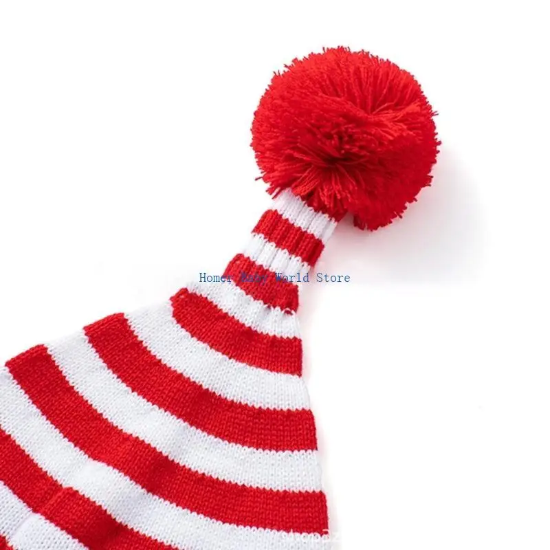 

B2QD Зимняя шапка для родителей и детей Вязаная шапка для матери и ребенка подходит к сезону праздников