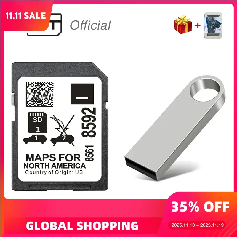 

SMIOST 32GB Memory Card for GM 8561-8592 GPS Navigation USA CAN MX Maps Data Update SD Card Factory OEM for Buick Cadillac