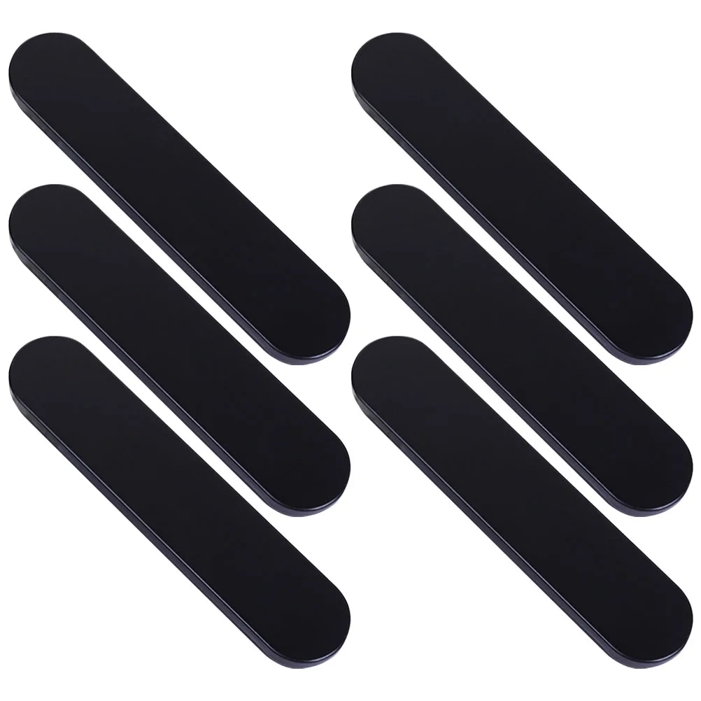 

6 Pcs Pencil Case Stationery Box Metal Tin Black Office Holder Tinplate Organizer Student