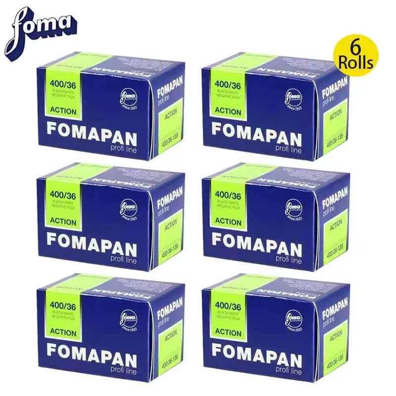 Fomapan 400 Action 36-Exposure Black & White Film 135 1/3/5/10 Rolls (35mm) Black and White Film For Kodak 135 35mm Film Camer