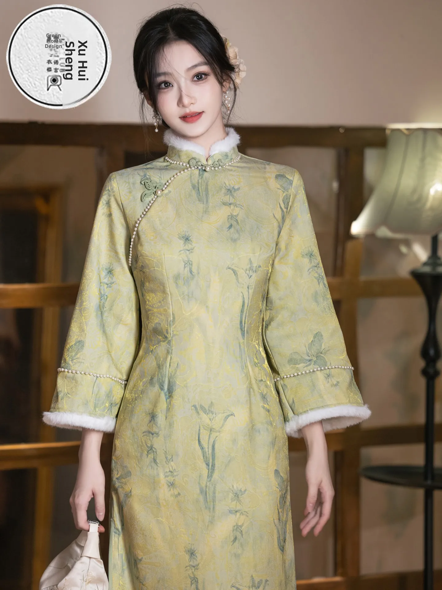 la-giovane-ragazza-een-dr-retro-sle-daily-wear-long-sve-tessuto-in-poliestere-di-media-lunghezza-calore-per-la-stagione-autunnale