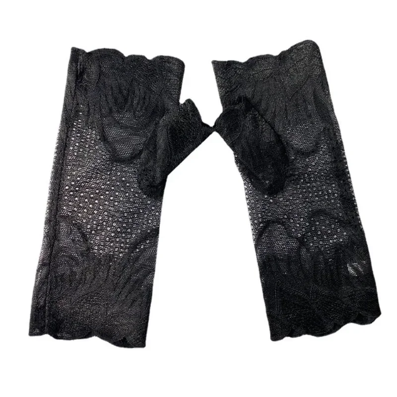 أكمام من الحرير الجليدي للحماية من الشمس، أصفاد حماية مضادة للانزلاق للصيف للرجال والنساء، قفاز لركوب الدراجات في الهواء الطلق، لون سادة عصري