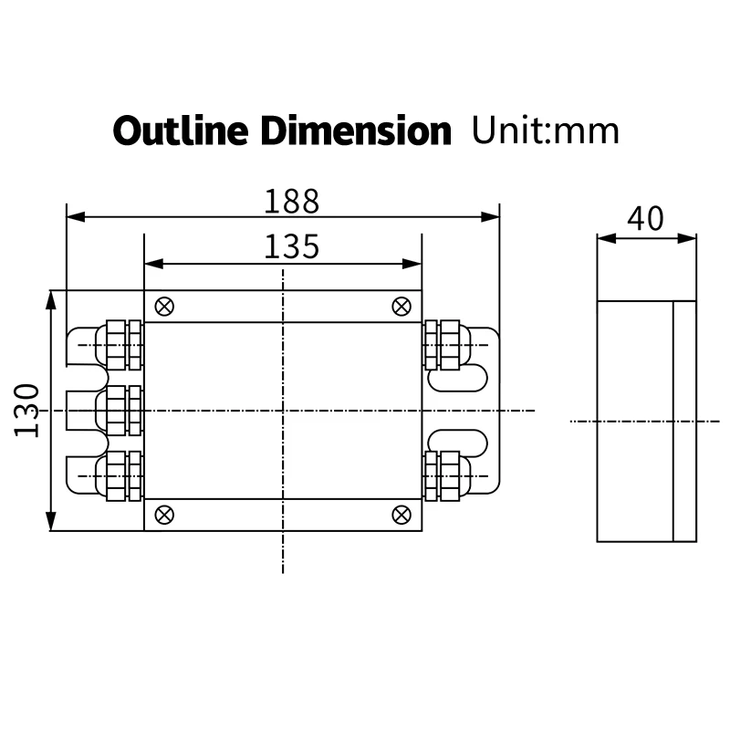 Stainless Steel Material Ip68 JBX-4/6/8 Load Cell Junction Box Electric Meter for Tank Bucket Crane Sum of Weight Total Force