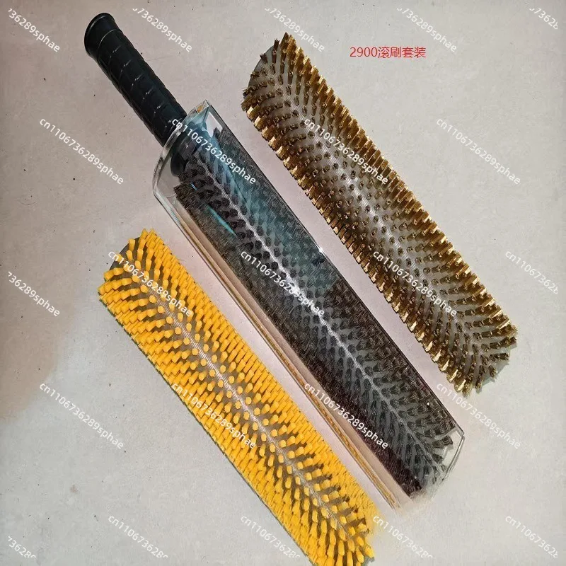 QSGYSY Snowboard Waxing Polishing Set Nylon, Horse Hair, Copper Wire Roller Brush