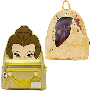 Loungefly Disney Beauty and the Beast Belle Cosplay Womens Double Strap hot Shoulder