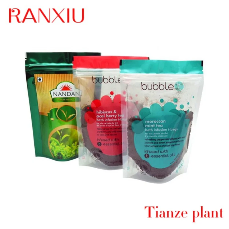 Custom Food Packaging Packing Zip Lock Plastic Bags Standing Up Pouch Food For Zipper Zip Lock