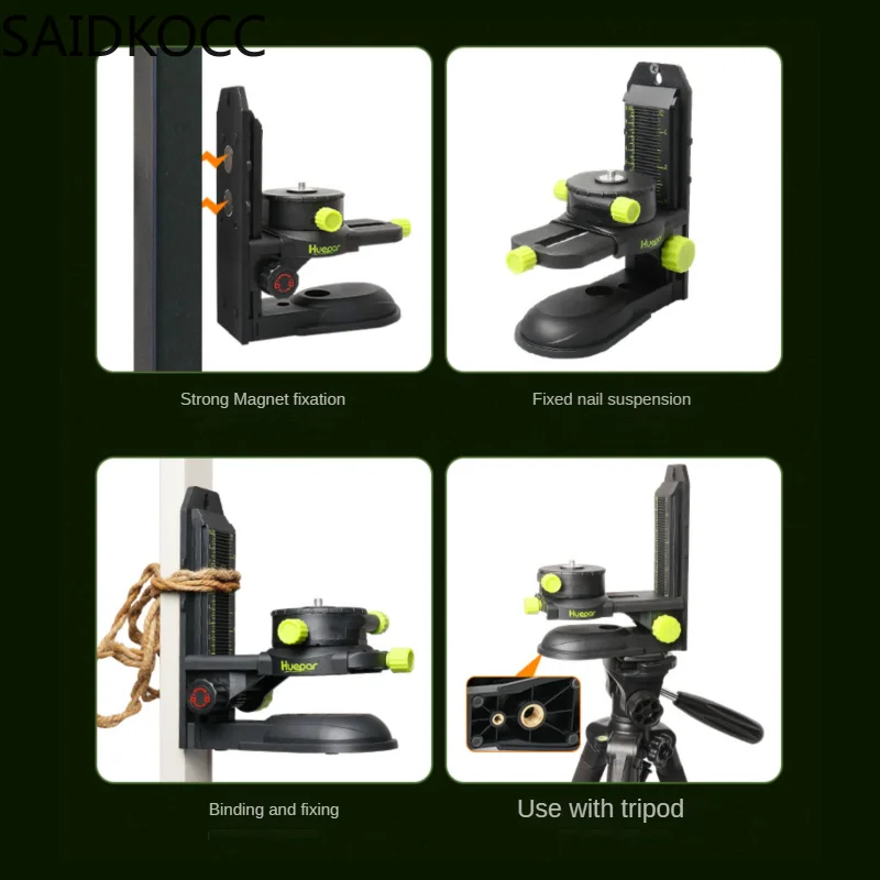 Laser Infrared Level Bracket Measuring Tools Magnet Bracket Bracket Lifting Table Bracket 360 ° Direction Adjustment Ceiling