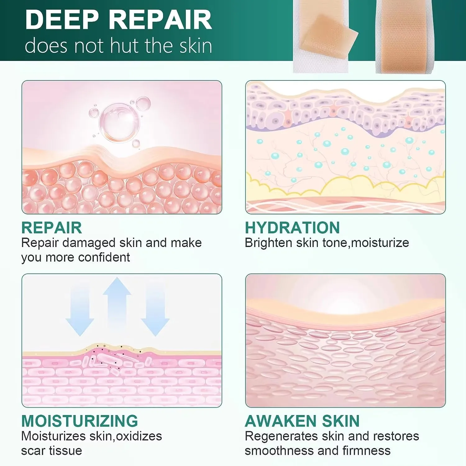 50/100/150 centimetri Gel di Silicone Cicatrice Copriletto Patch Trattamento Rimozione Nastro Acne Trauma Bruciare Cicatrice Copertura Sezione di Riparazione Della Pelle Orecchio bellezza