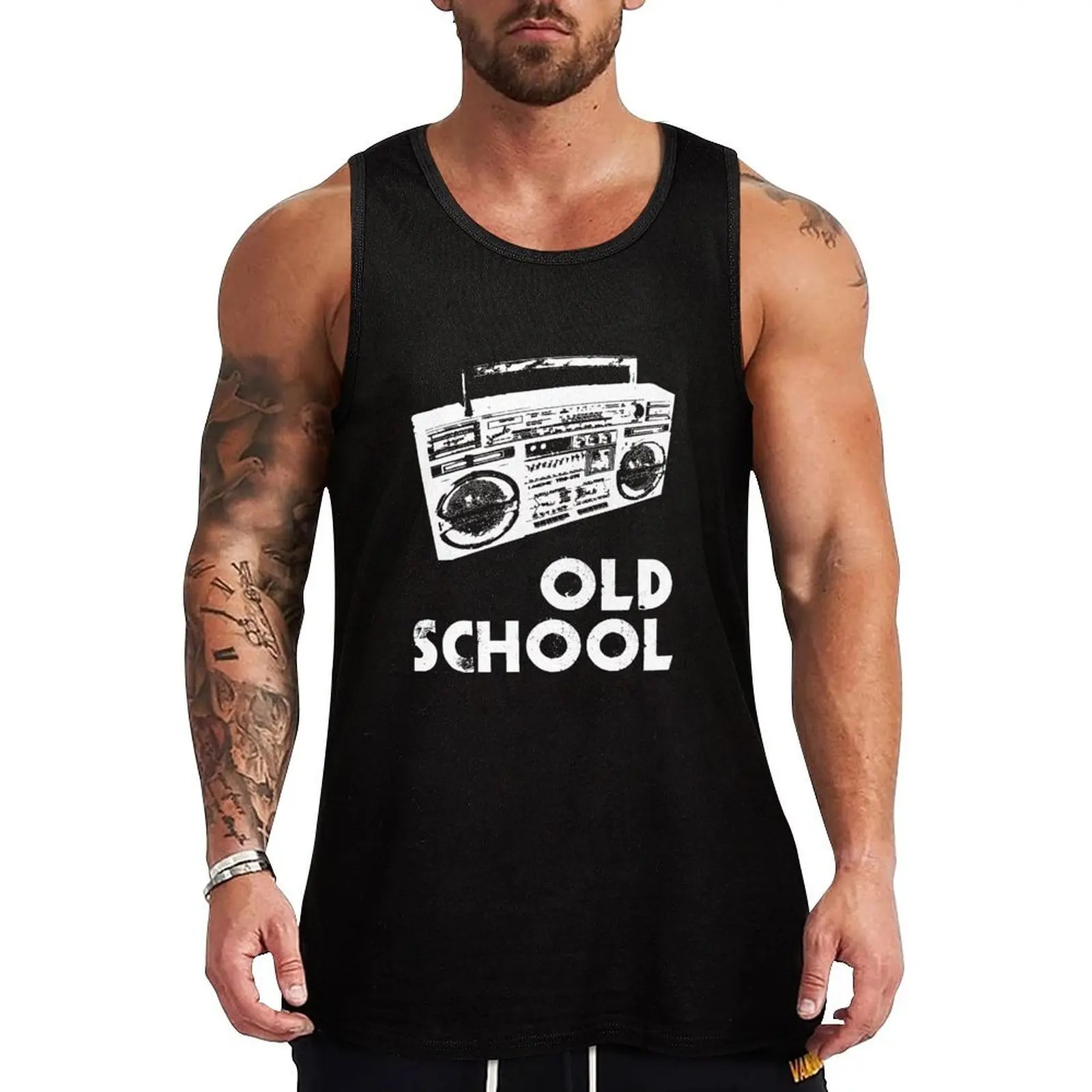 

Old School - Boom Box Tank Top Light Airy Tank Top Summer Breathable Sleeveless